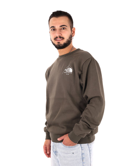 The North Face Sibli Reg Crew, felpa da uomo verde