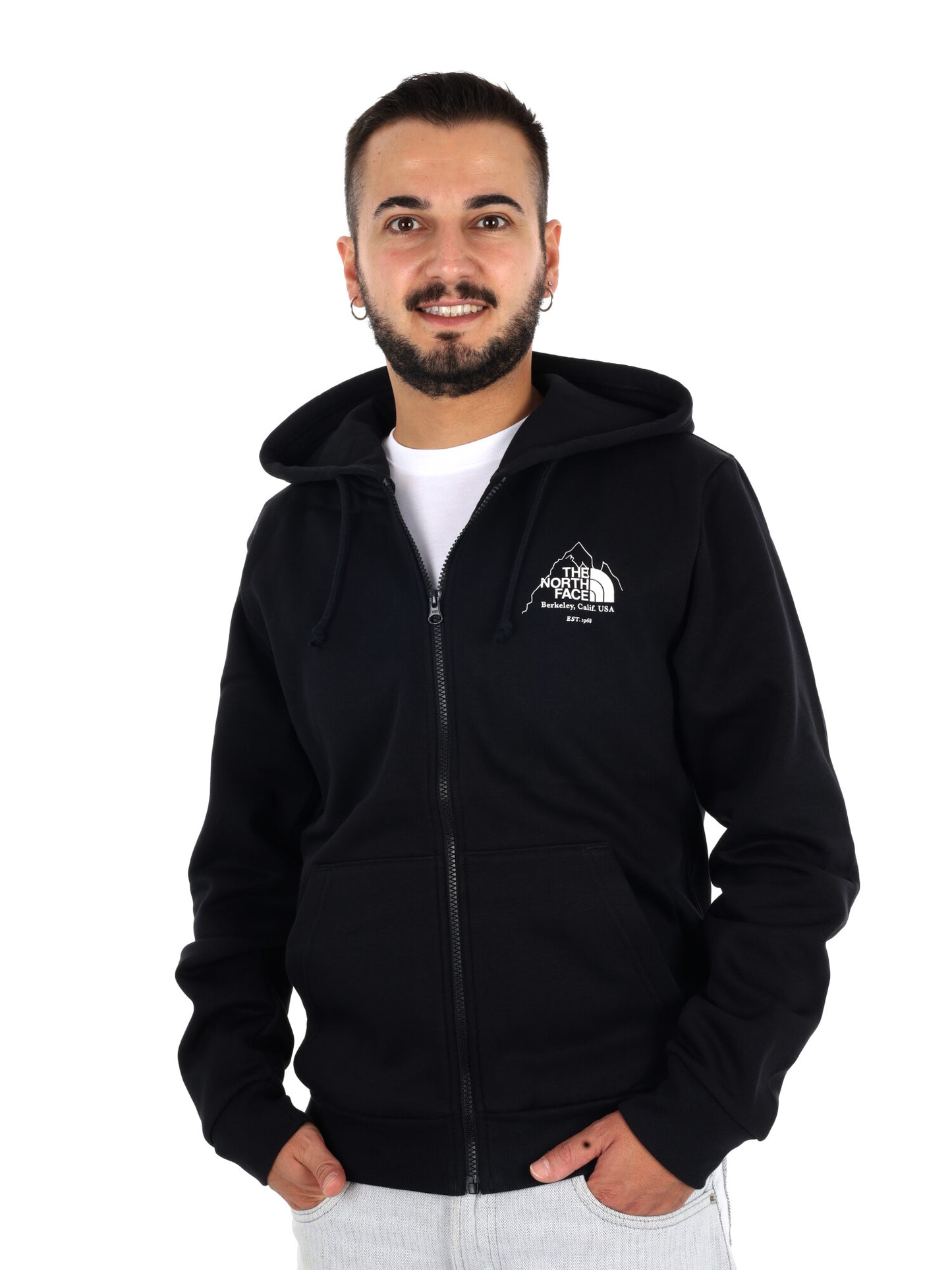 The North Face Sibli Reg Fzip, felpa da uomo nera
