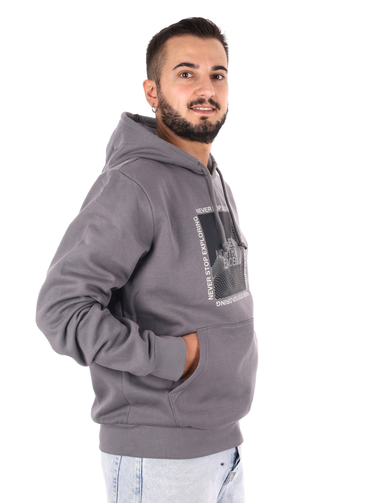 The North Face M Sibli Reg Hood, felpa da uomo grigia