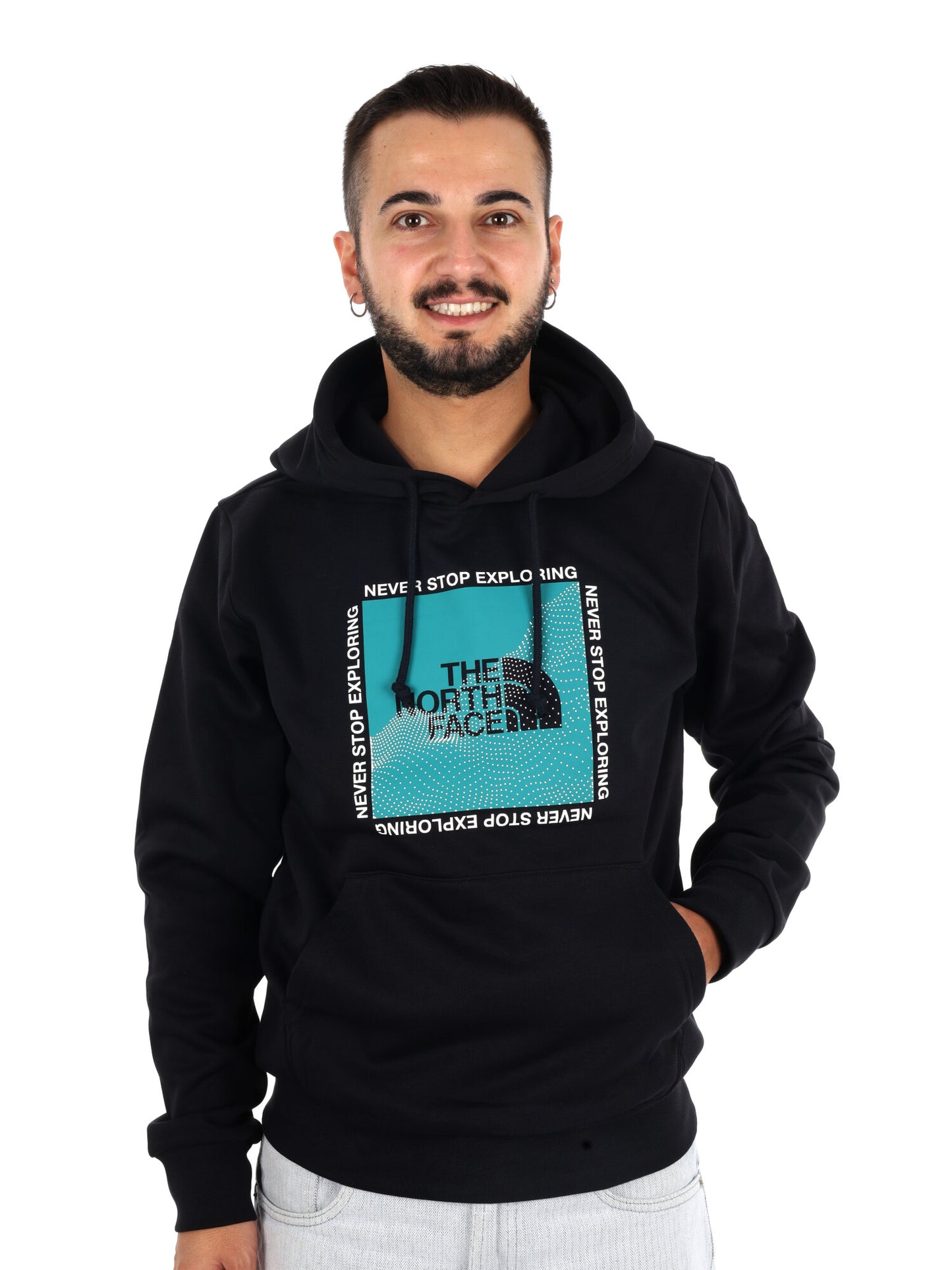 The North Face TNF M Sibli Reg Hood, felpa da uomo nera
