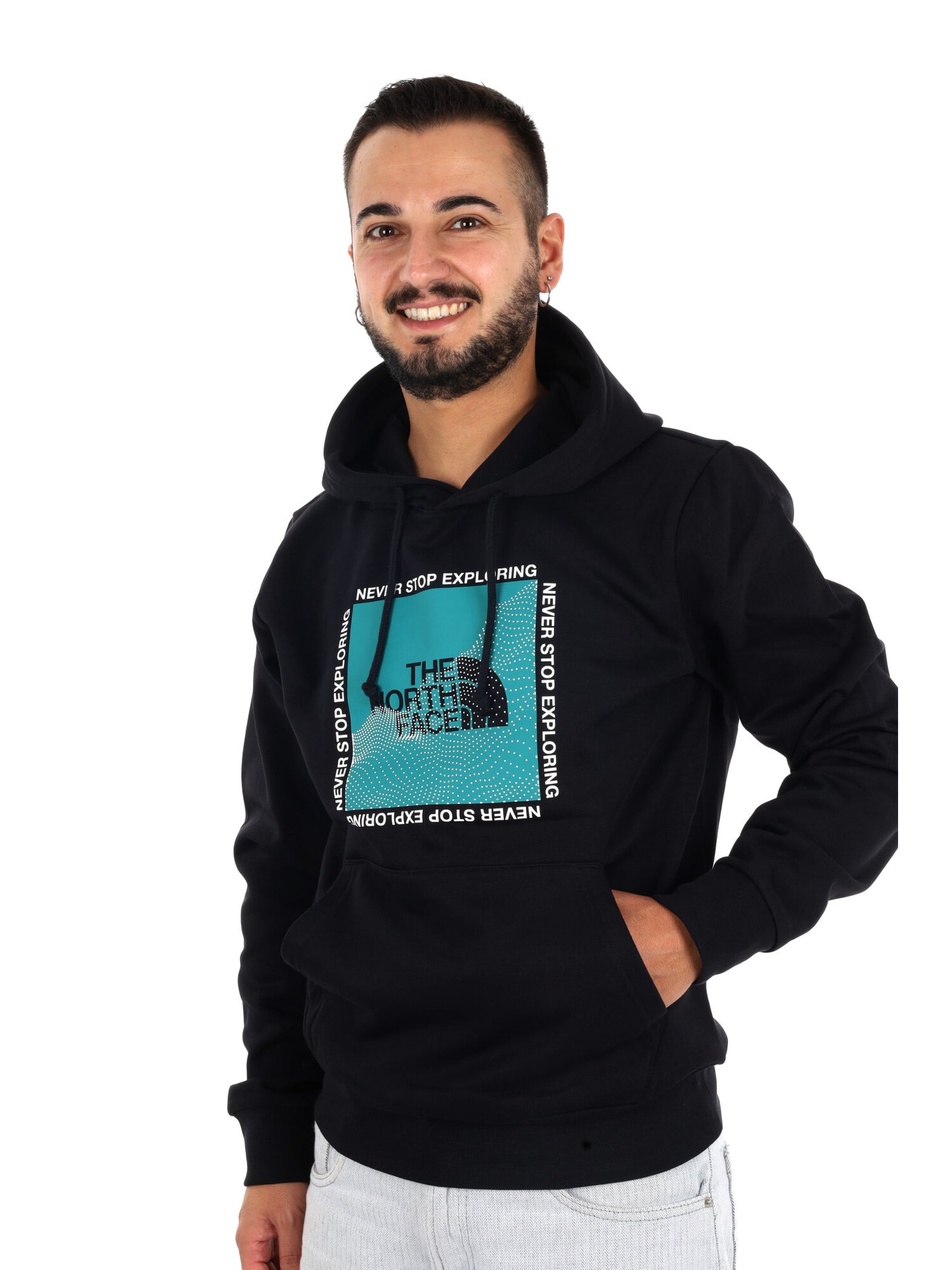 The North Face TNF M Sibli Reg Hood, felpa da uomo nera