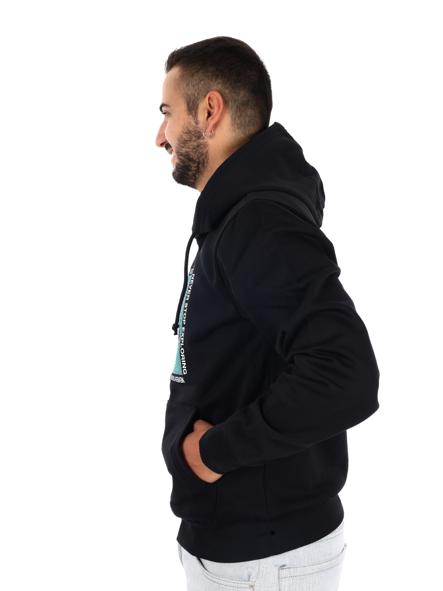 The North Face TNF M Sibli Reg Hood, felpa da uomo nera