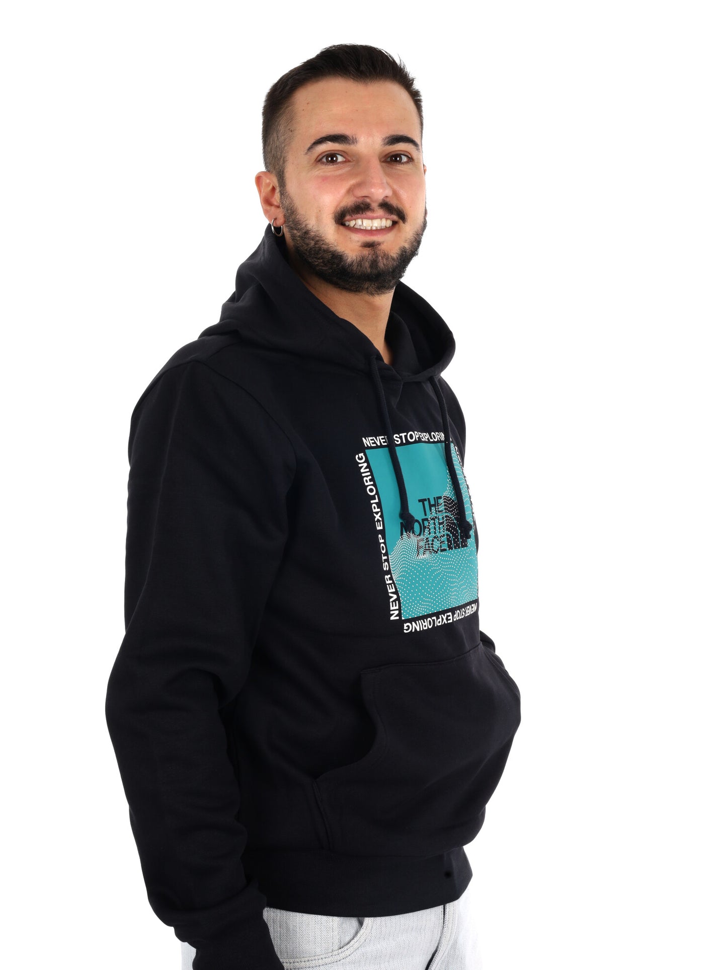 The North Face TNF M Sibli Reg Hood, felpa da uomo nera