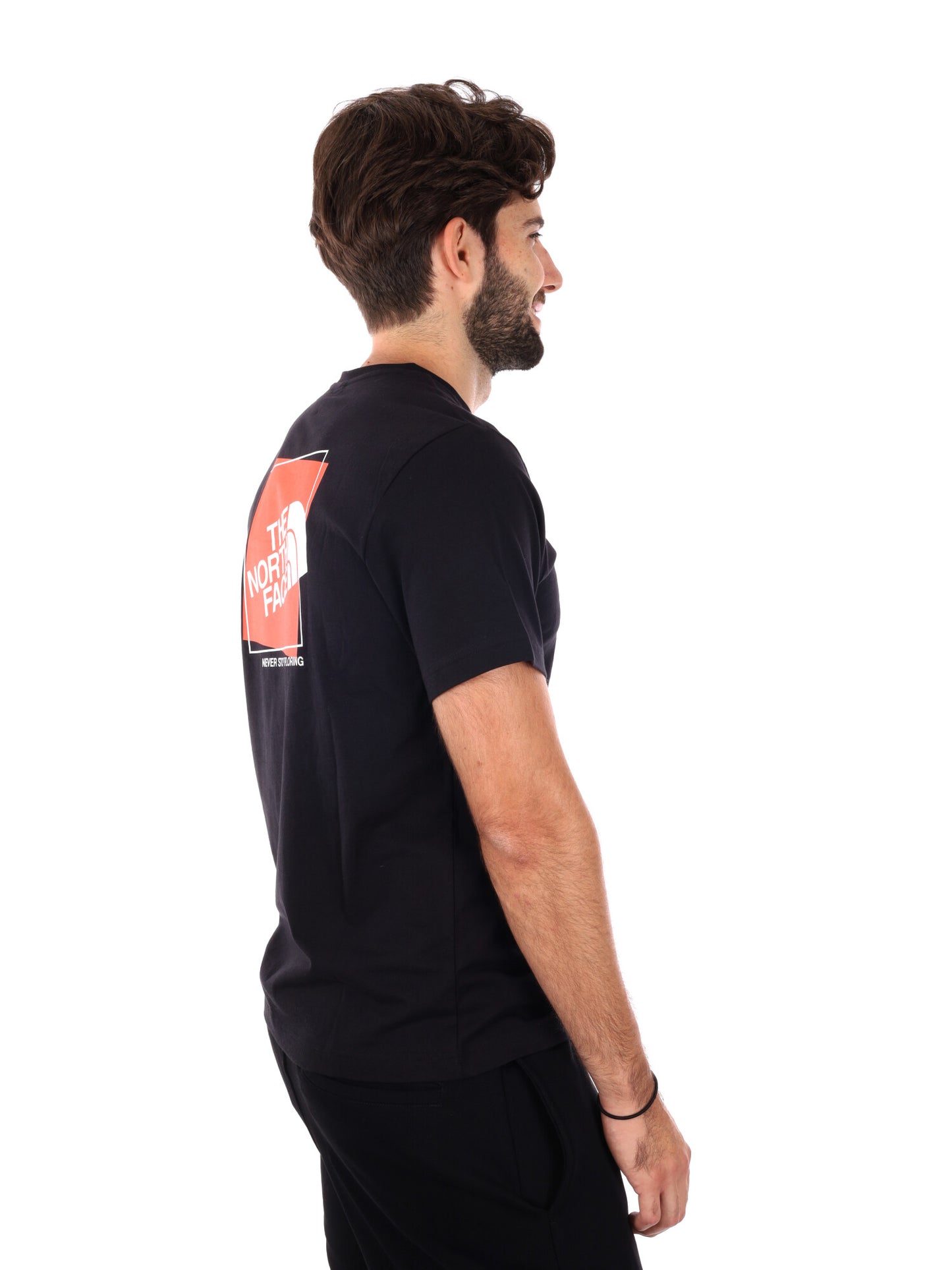 T-SHIRT CON STAMPA THE NORTH FACE DA UOMO NERO