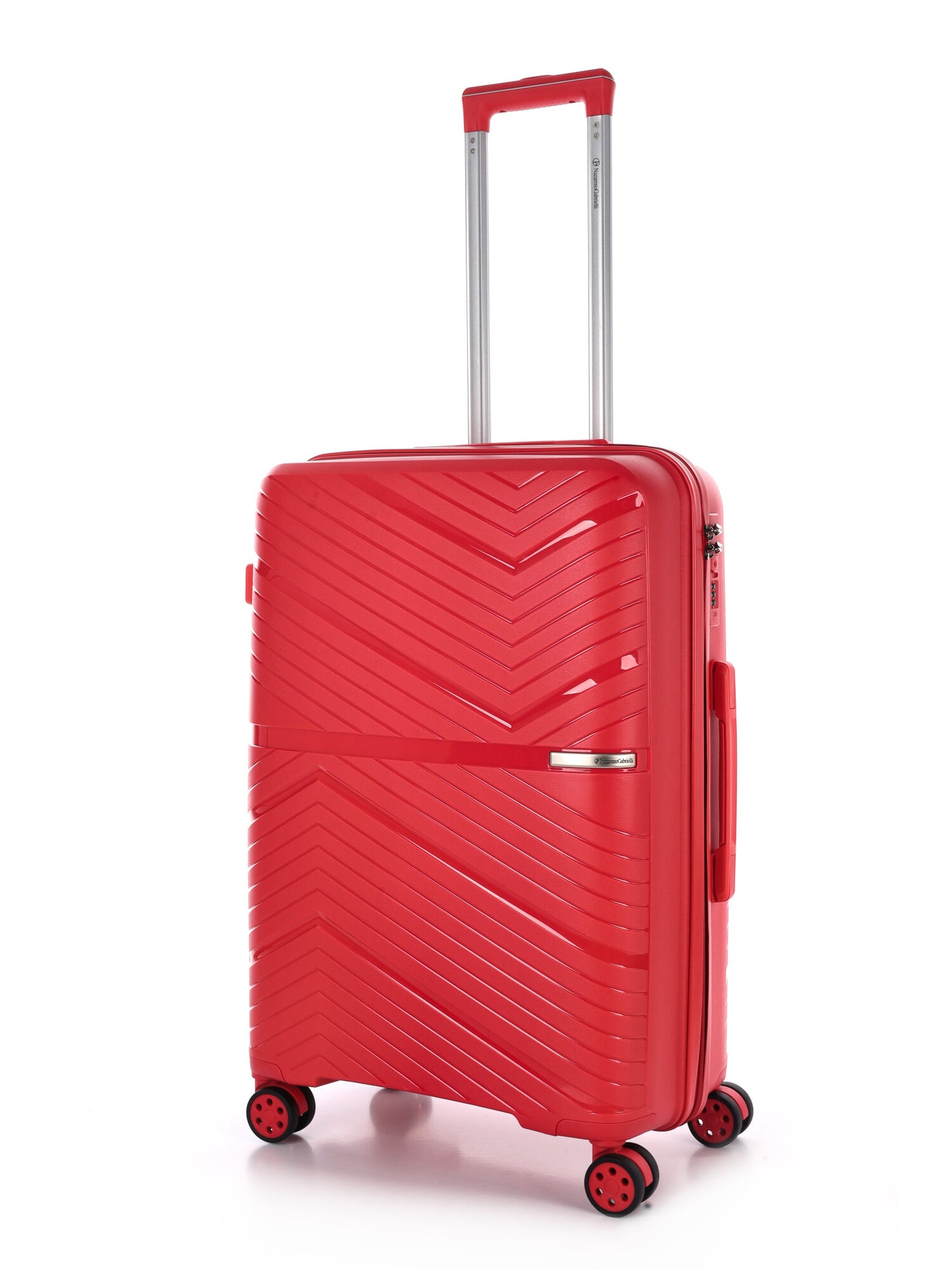 Trolley rigido Nazareno Gabrielli rosso da viaggio unisex adulto