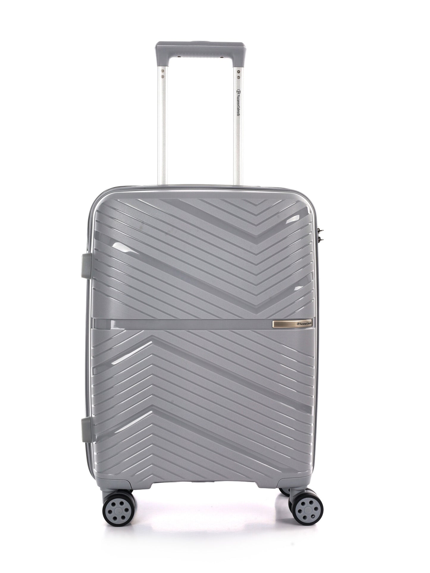 Trolley rigido unisex in argento Nazzareno Gabrielli
