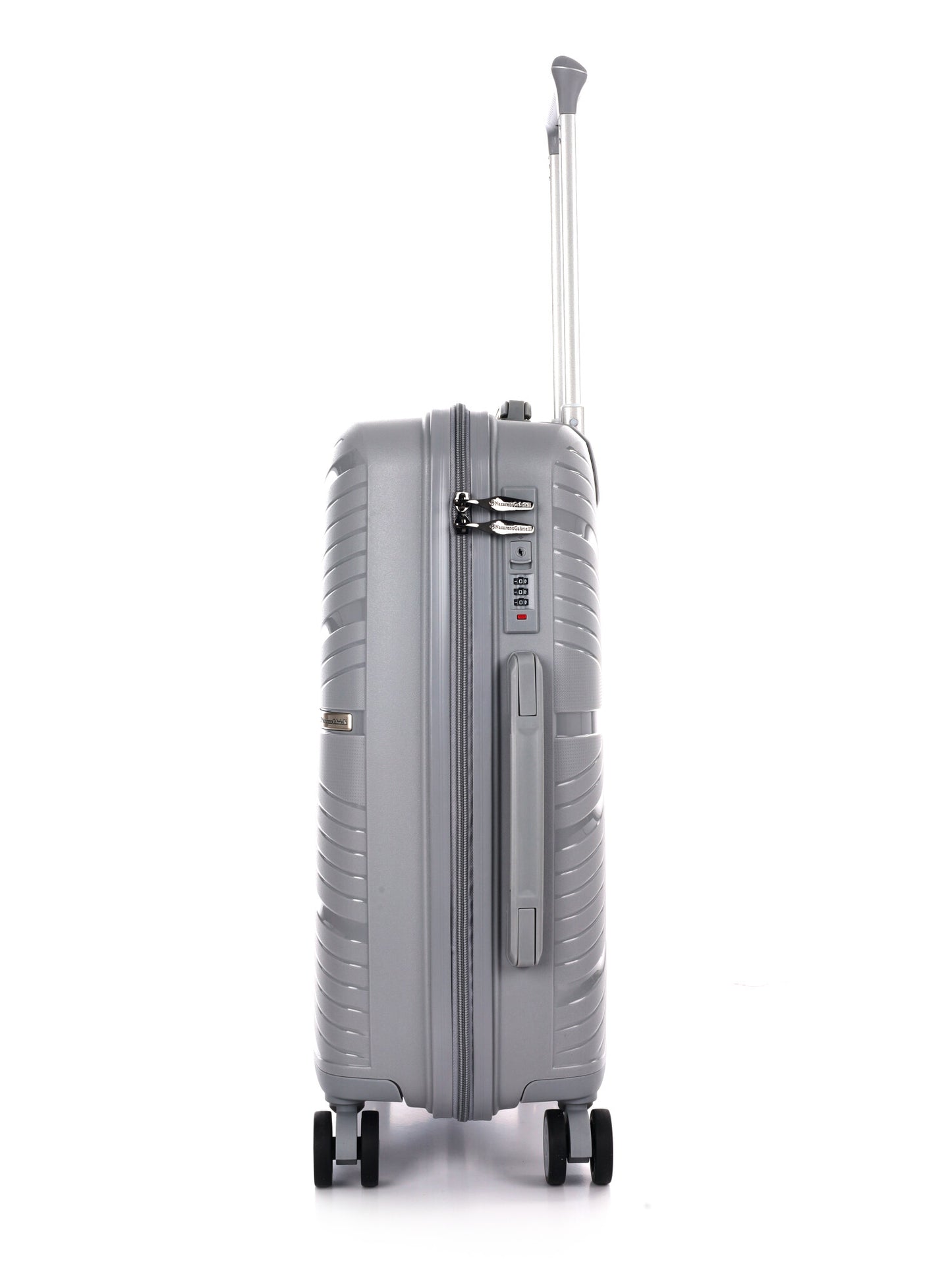 Trolley rigido unisex in argento Nazzareno Gabrielli