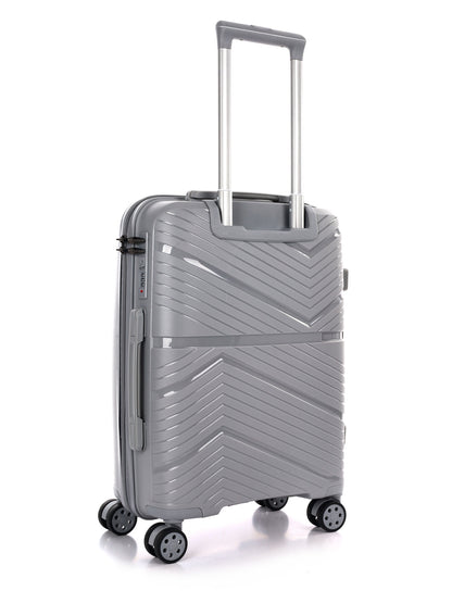 Trolley rigido unisex in argento Nazzareno Gabrielli