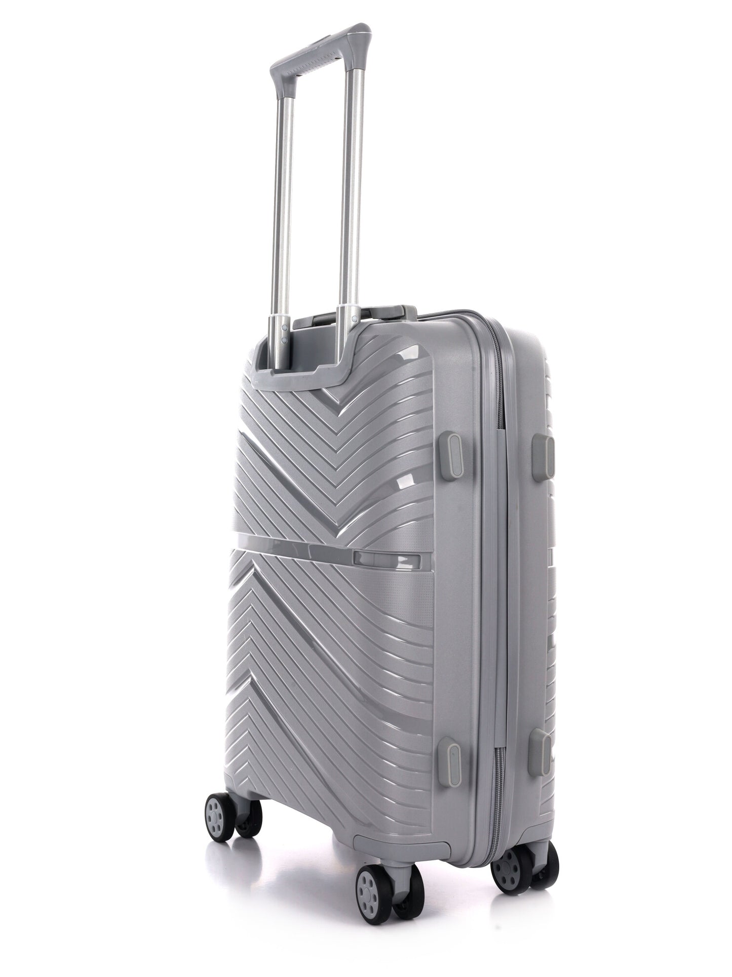 Trolley rigido unisex in argento Nazzareno Gabrielli