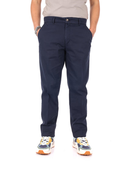 Pantaloni piqué Navigare da uomo blu per la primavera