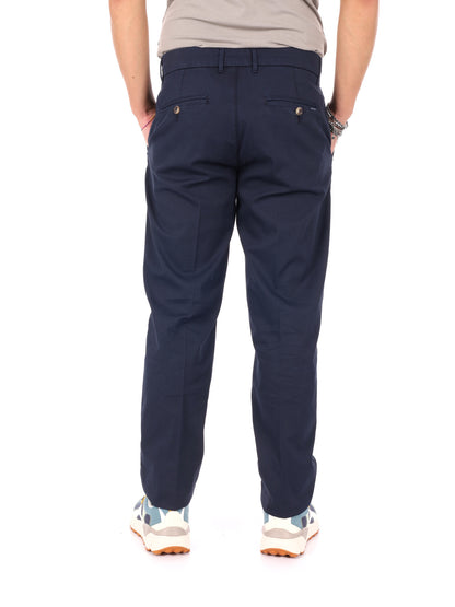 Pantaloni piqué Navigare da uomo blu per la primavera