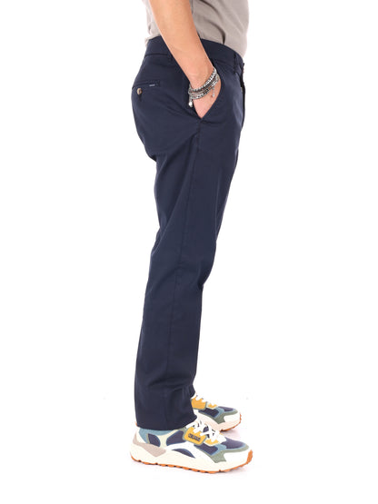 Pantaloni piqué Navigare da uomo blu per la primavera