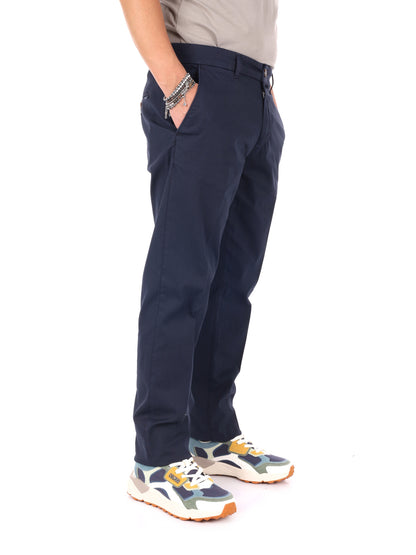 Pantaloni piqué Navigare da uomo blu per la primavera