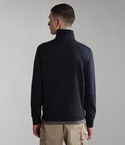 Felpa con zip Napapijri Balis da uomo blu