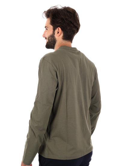 MAGLIA SALIS A MANICA LUNGA  NAPAPIJRI DA UOMO VERDE