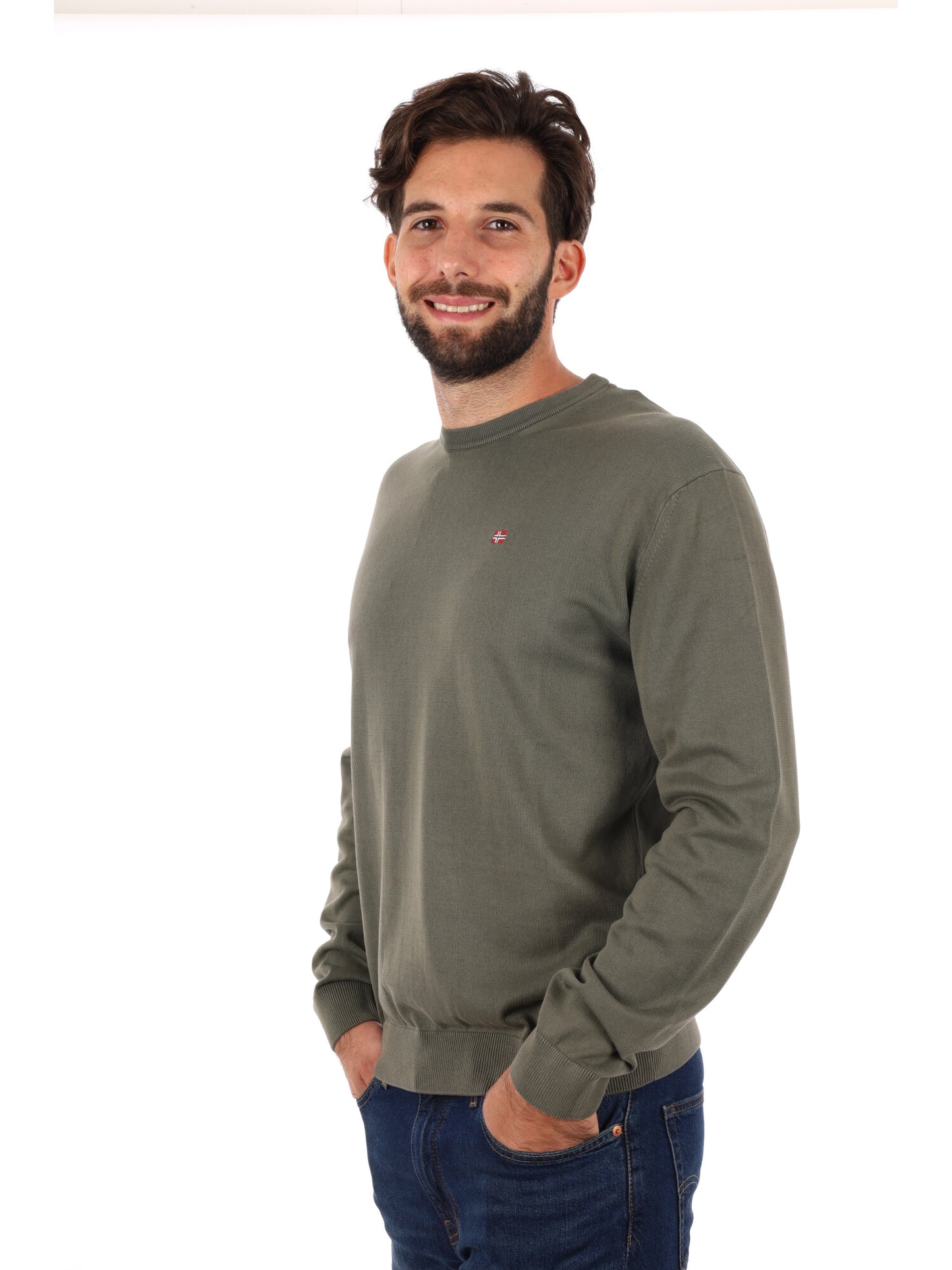 MAGLIA DROZ NAPAPIJRI DA UOMO VERDE