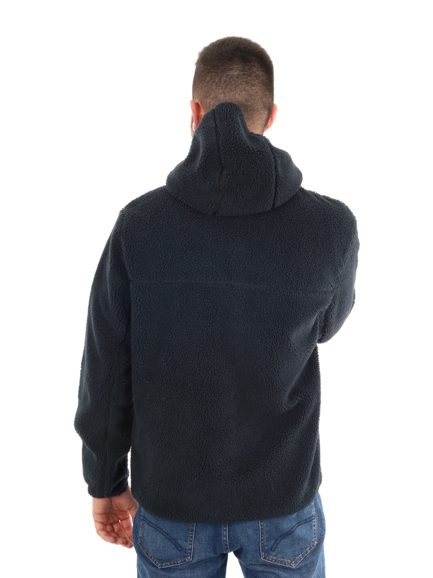 SHERPA CON CAPPUCCIO TYNIK NAPAPIJRI DA UOMO NERO