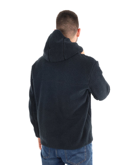 SHERPA CON CAPPUCCIO TYNIK NAPAPIJRI DA UOMO NERO