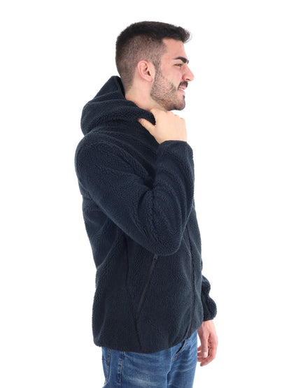 SHERPA CON CAPPUCCIO TYNIK NAPAPIJRI DA UOMO NERO