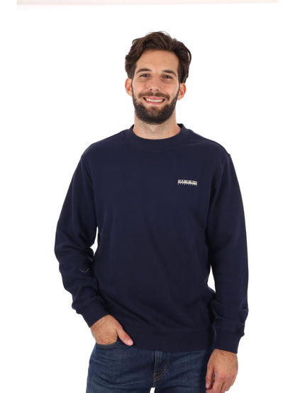 FELPA GIROCOLLO SMALLBOX NAPAPIJRI DA UOMO BLU