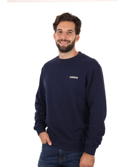 FELPA GIROCOLLO SMALLBOX NAPAPIJRI DA UOMO BLU