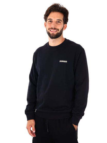 Napapijri b-smallbox felpa da uomo nero