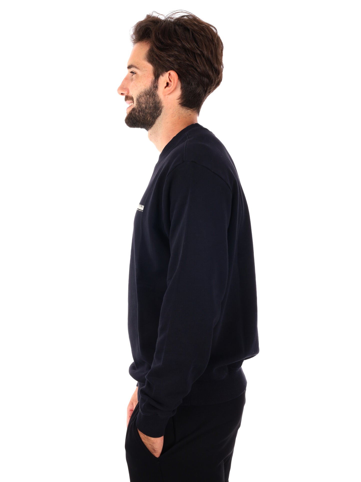 FELPA GIROCOLLO SMALLBOX NAPAPIJRI DA UOMO NERO