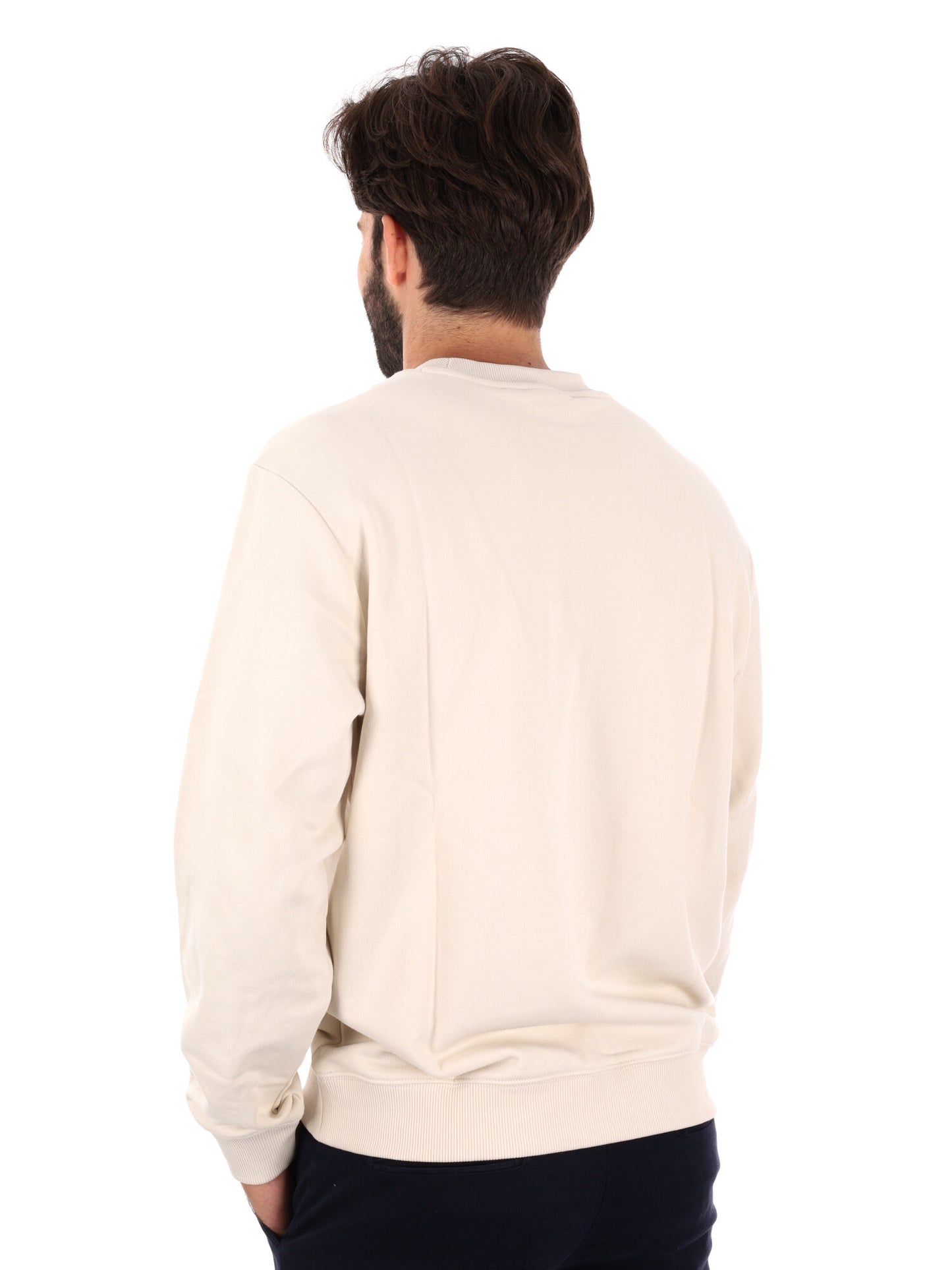 FELPA GIROCOLLO SMALLBOX NAPAPIJRI DA UOMO PANNA