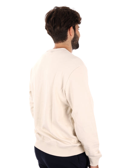 FELPA GIROCOLLO SMALLBOX NAPAPIJRI DA UOMO PANNA