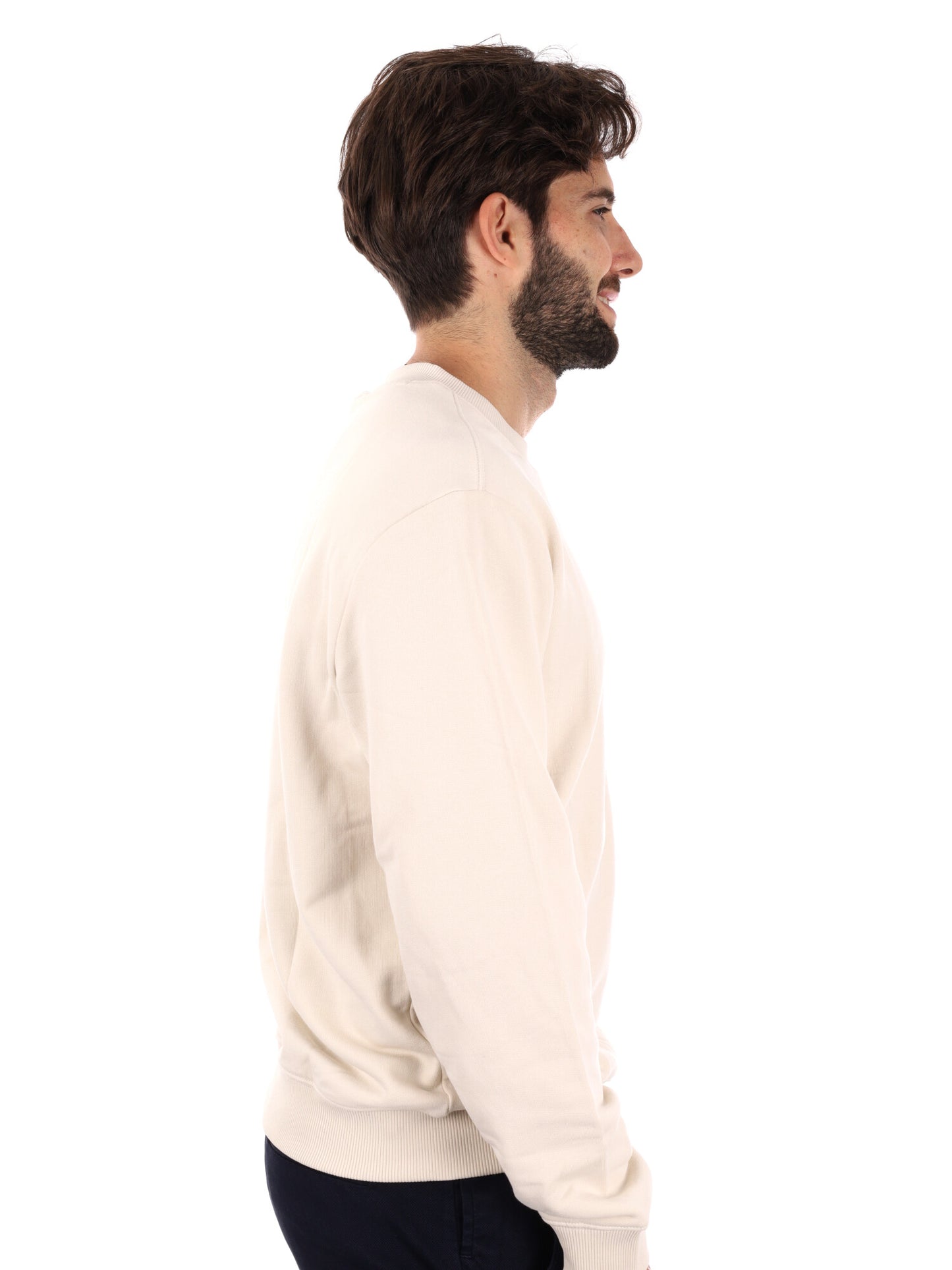 FELPA GIROCOLLO SMALLBOX NAPAPIJRI DA UOMO PANNA