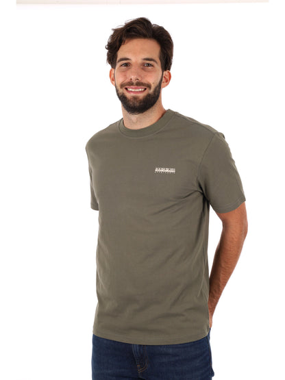 T-SHIRT SMALLBOX NAPAPIJRI DA UOMO VERDE