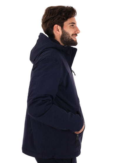 GIACCA CON CAPPUCCIO A-TUNDRA NAPAPIJRI  DA UOMO BLU