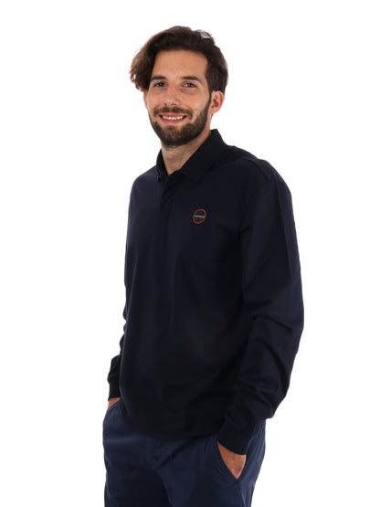 POLO A MANICHE LUNGHE NAPAPIJRI DA UOMO BLU