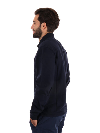 POLO A MANICHE LUNGHE NAPAPIJRI DA UOMO BLU