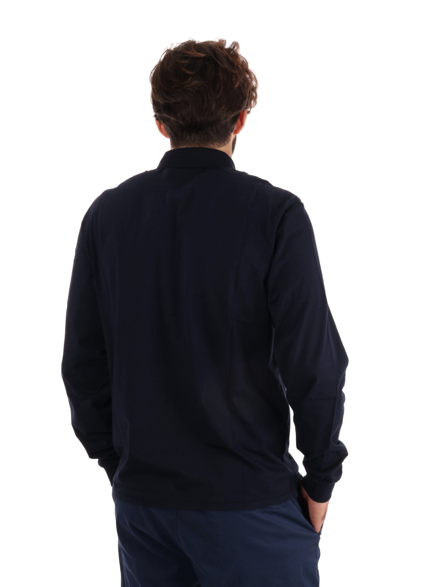 POLO A MANICHE LUNGHE NAPAPIJRI DA UOMO BLU