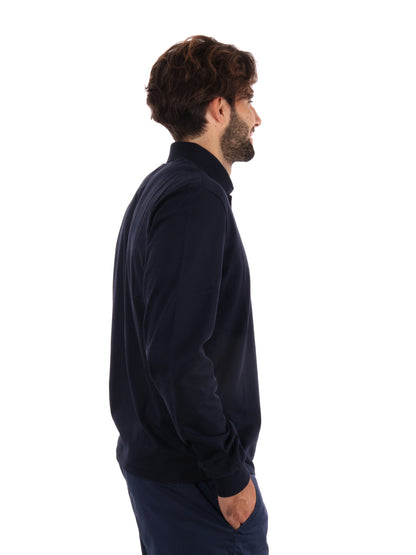 POLO A MANICHE LUNGHE NAPAPIJRI DA UOMO BLU