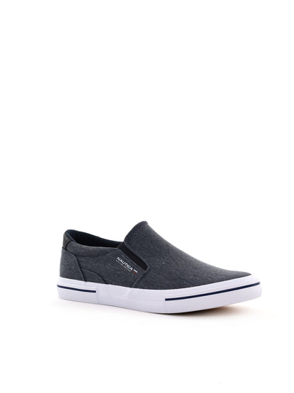 Slip on Sportcommerce da uomo blu, sneakers nautiche leggere