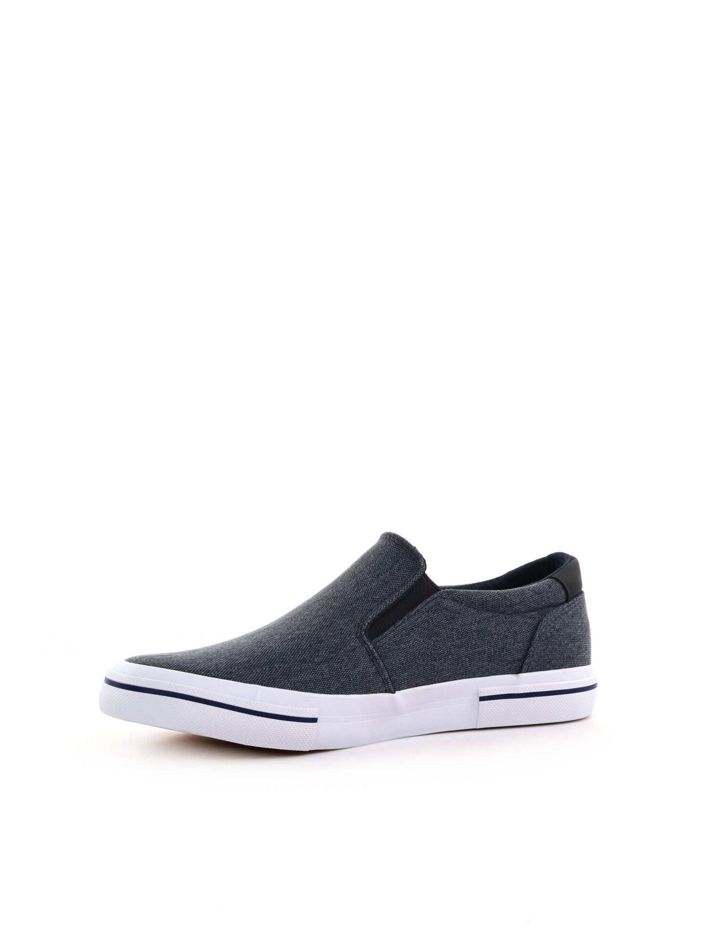 Slip on Sportcommerce da uomo blu, sneakers nautiche leggere