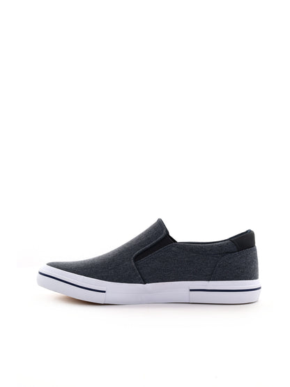 Slip on Sportcommerce da uomo blu, sneakers nautiche leggere