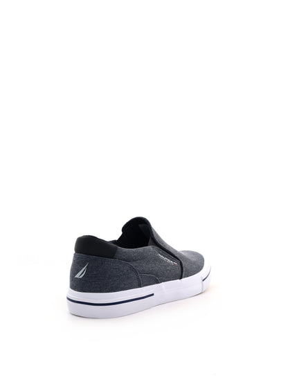 Slip on Sportcommerce da uomo blu, sneakers nautiche leggere