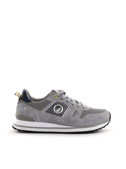 Sneakers da uomo Nautica grigie in similpelle con suola in gomma