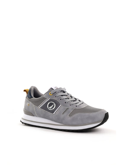 Sneakers da uomo Nautica grigie in similpelle con suola in gomma