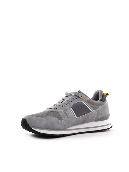 Sneakers da uomo Nautica grigie in similpelle con suola in gomma