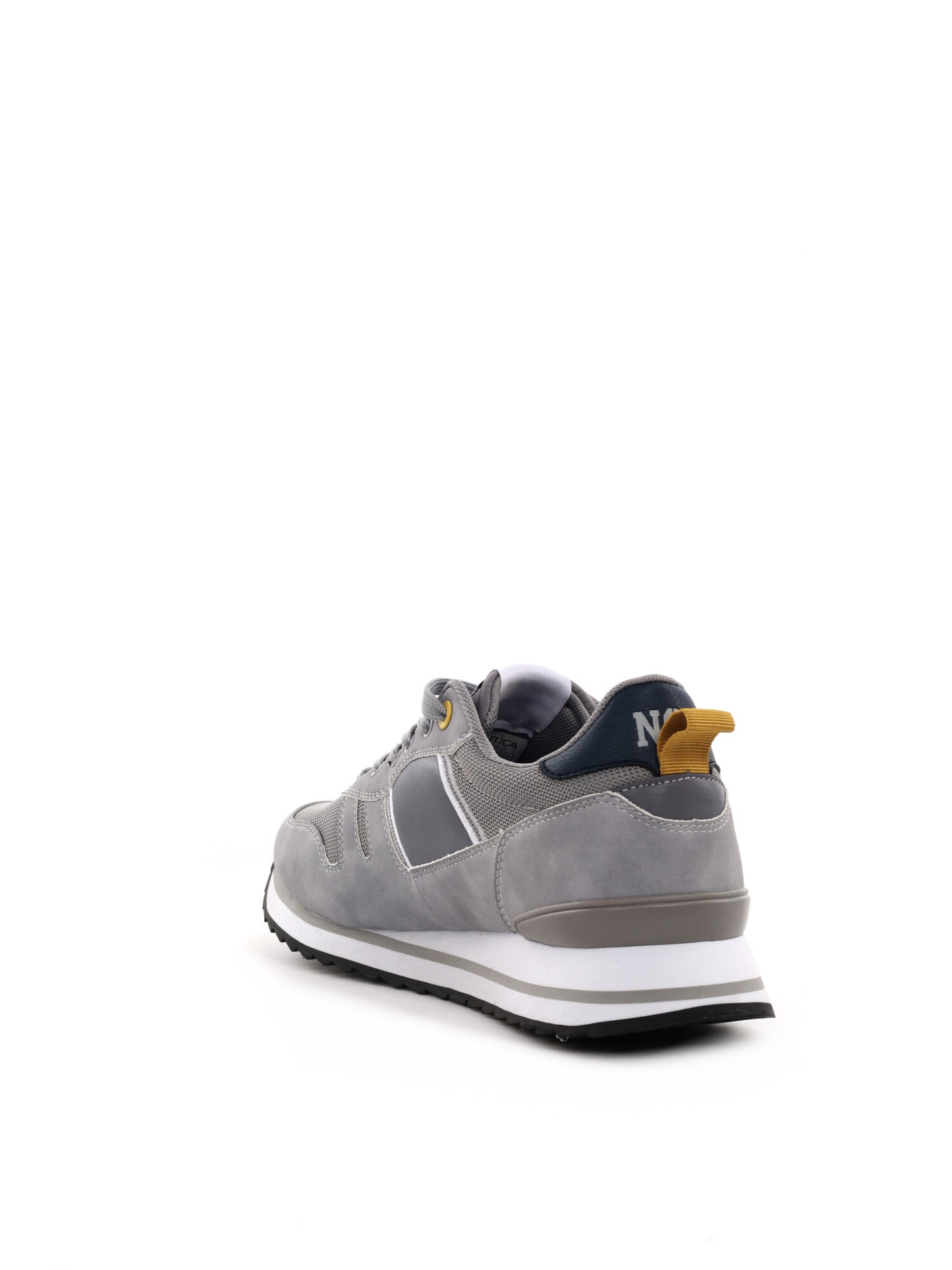 Sneakers da uomo Nautica grigie in similpelle con suola in gomma