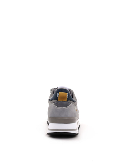 Sneakers da uomo Nautica grigie in similpelle con suola in gomma