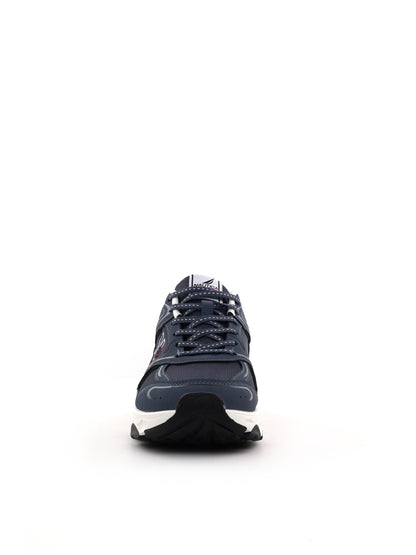 Sneakers da uomo Nautica in similpelle blu dallo stile minimal e retrò