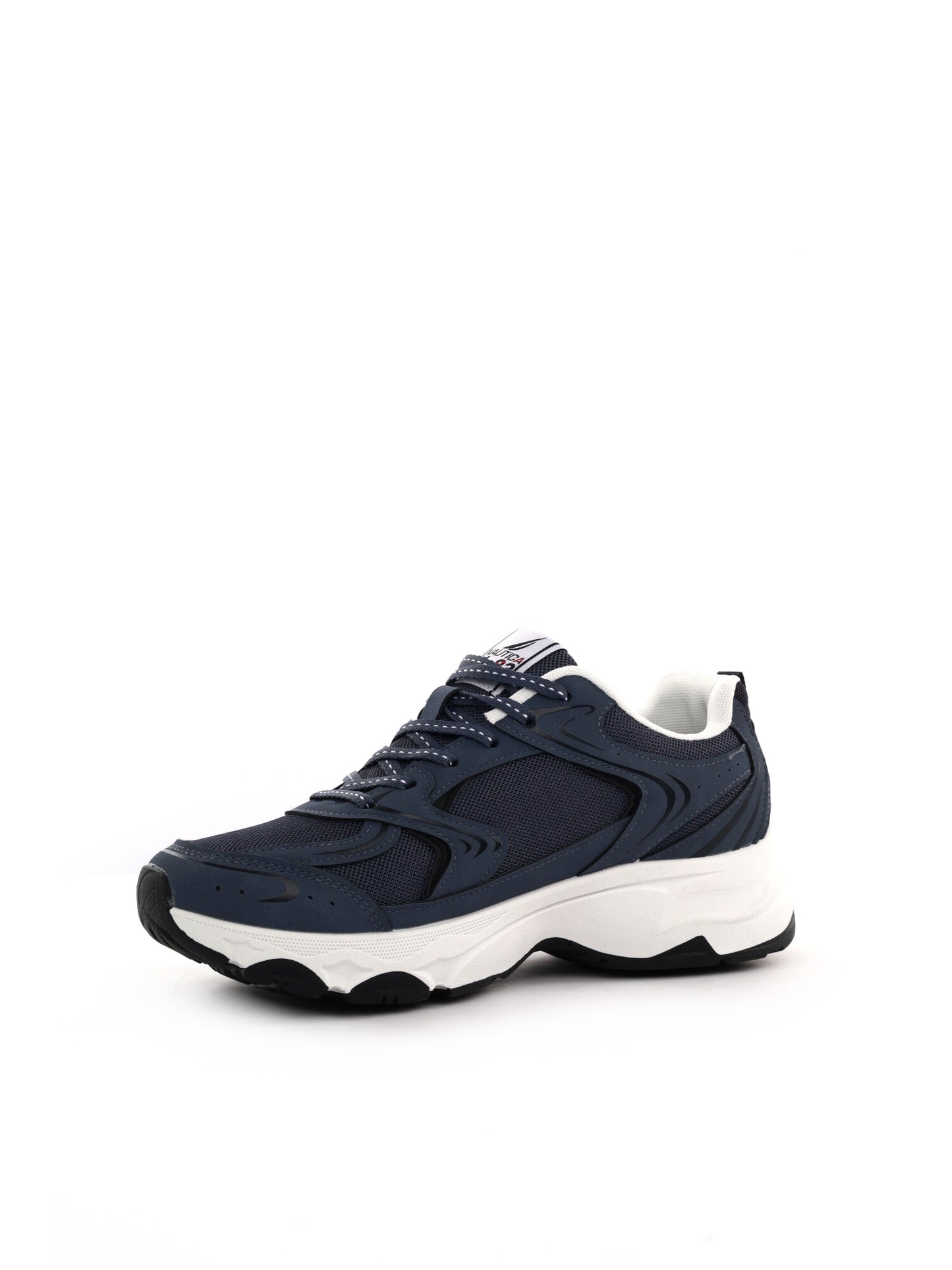 Sneakers da uomo Nautica in similpelle blu dallo stile minimal e retrò
