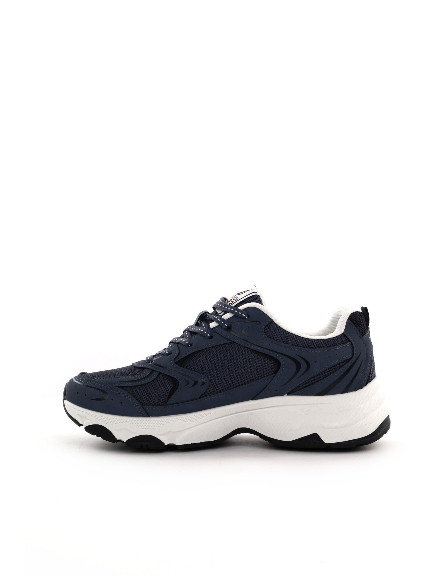 Sneakers da uomo Nautica in similpelle blu dallo stile minimal e retrò