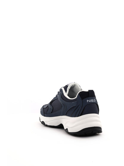 Sneakers da uomo Nautica in similpelle blu dallo stile minimal e retrò