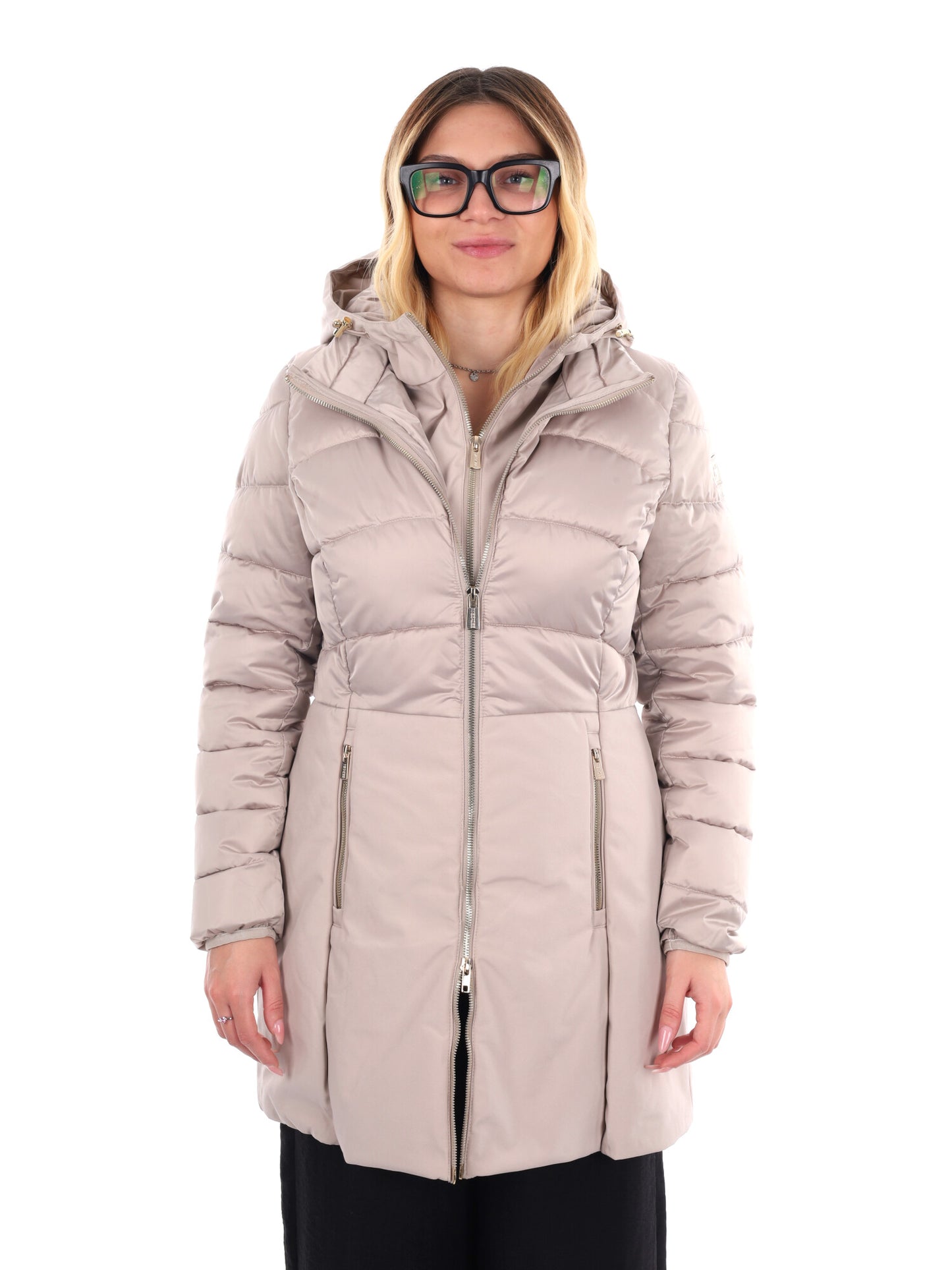 GIACCONE CON FINTO GILET YES ZEE DA DONNA BEIGE